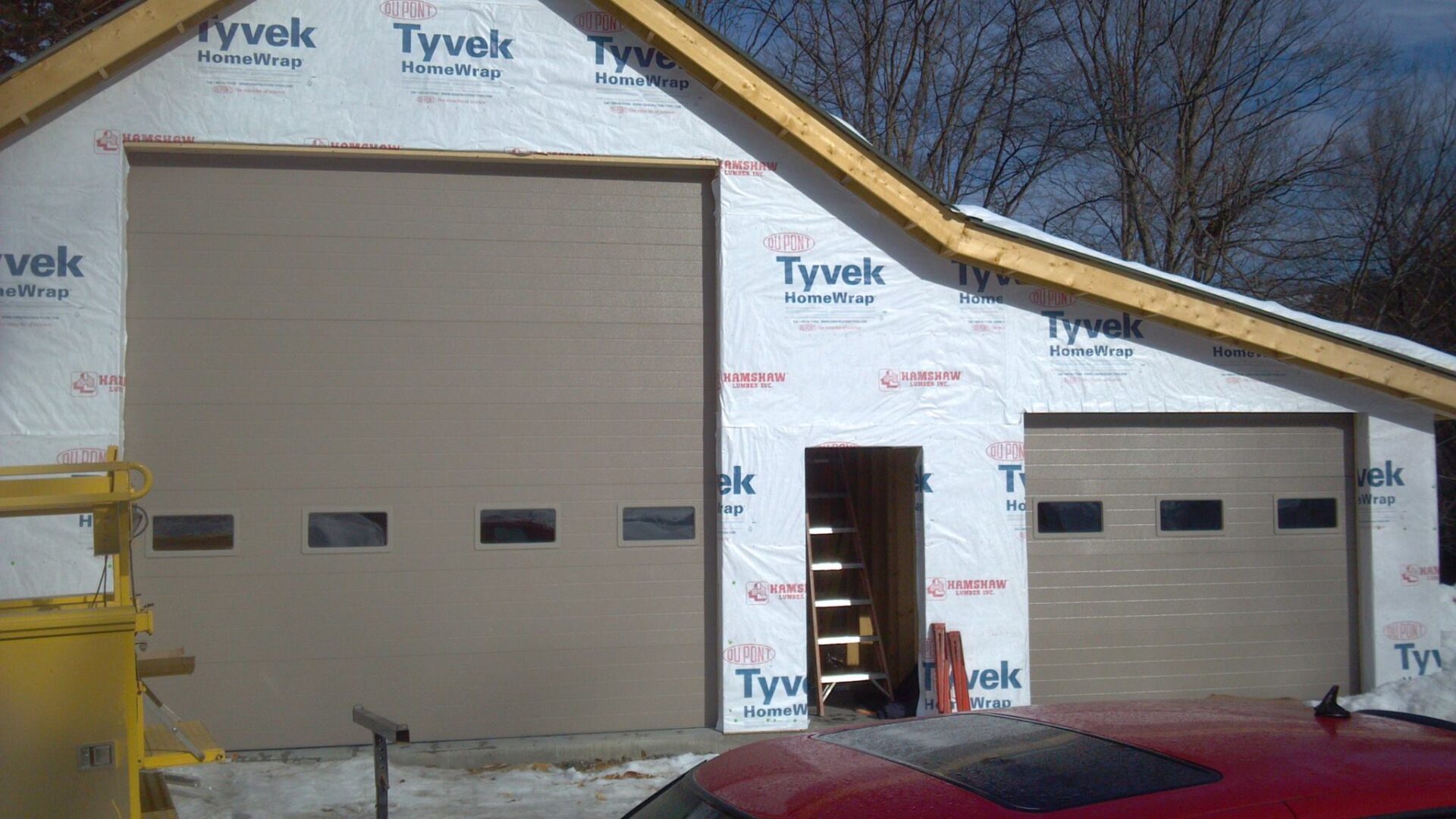 Residential Garage Door Installation in New Home