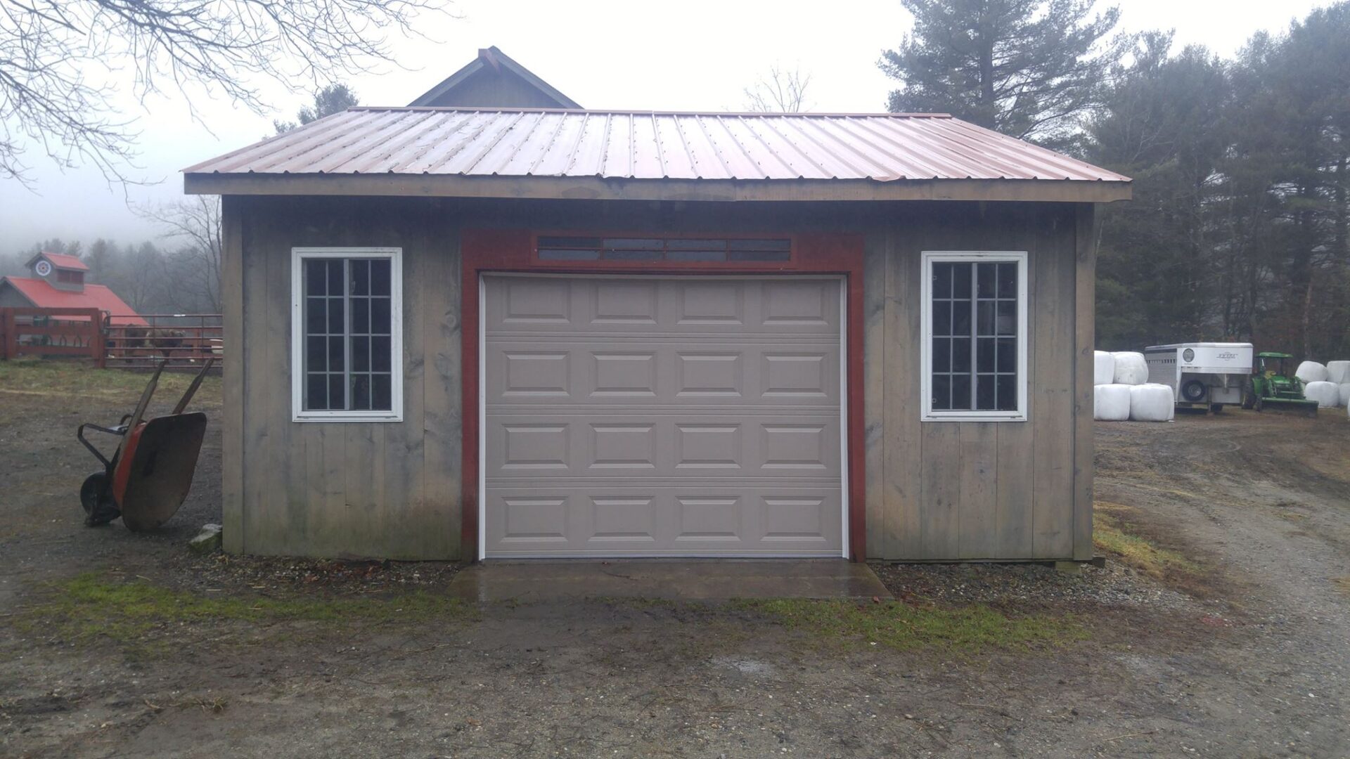 Garage Door Installation on farm in Westmoreland NH