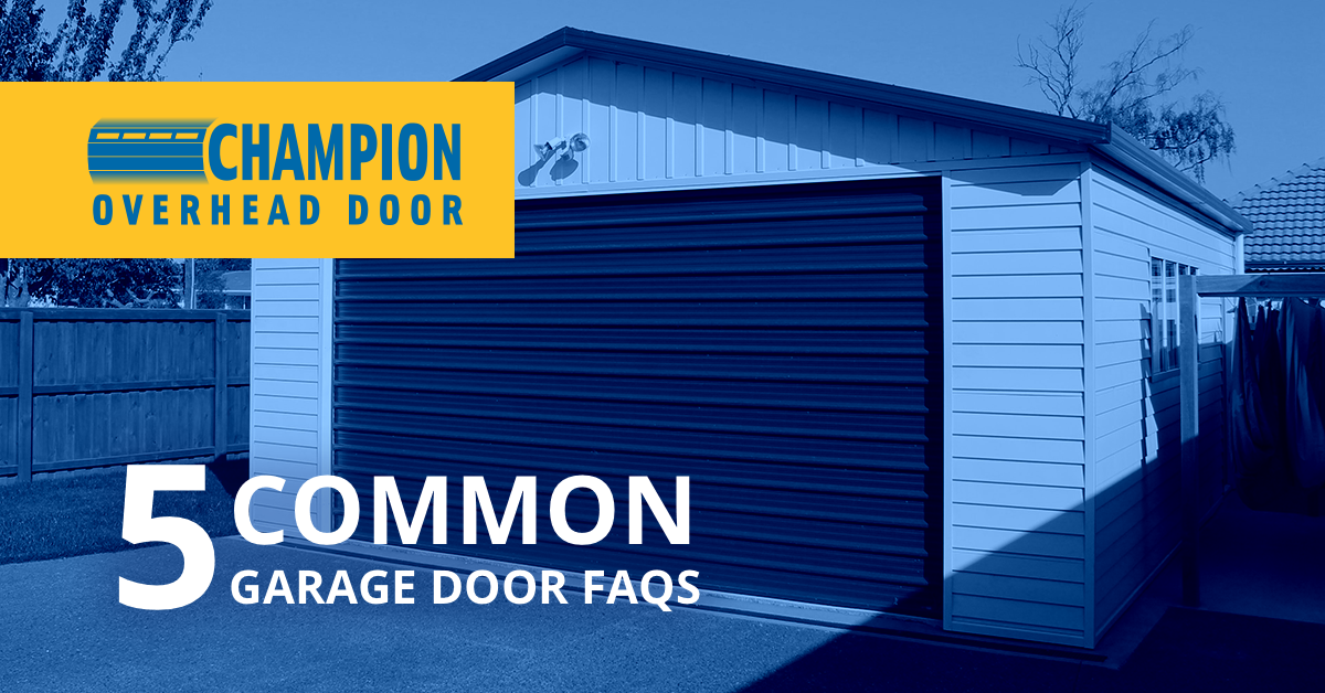 5 Common Garage Door FAQs