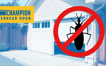 Garage door pest control