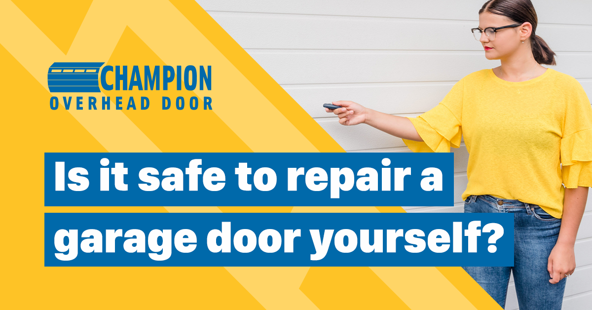 Should You Repair Your Garage Door Yourself?