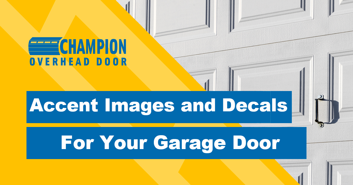 Garage Door Accent Images and Decals