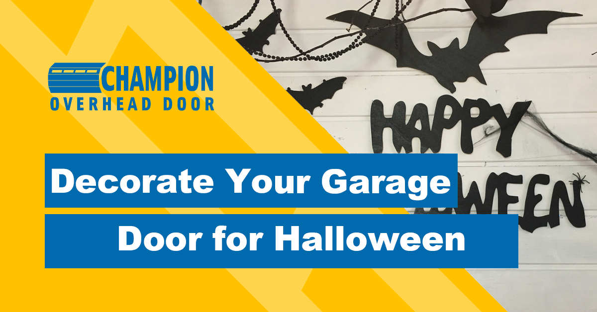 Decorate Your Garage Door for Halloween!